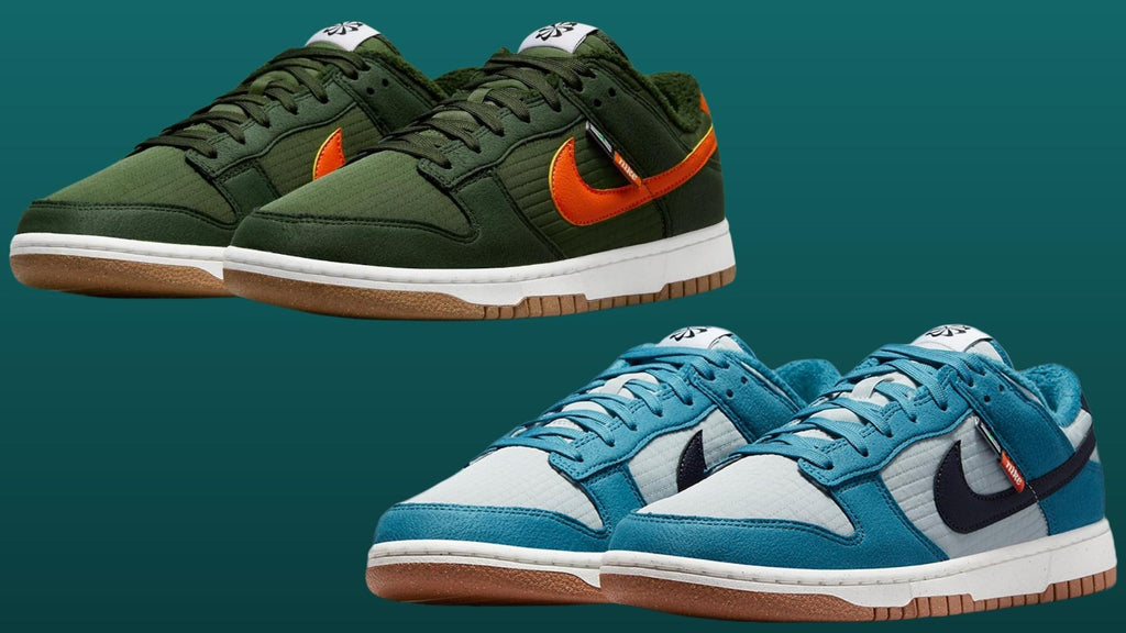 NIKE DUNK LOW RETRO NEXT NATURE "SEQUOIA" & "RIFT BLUE"